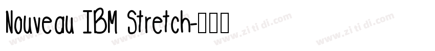 Nouveau IBM Stretch字体转换